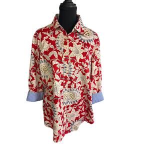 CHAPS Woman’s Casual Top size XL MOMCORE CASUAL BEACHY GRANDMA NORMALCORE